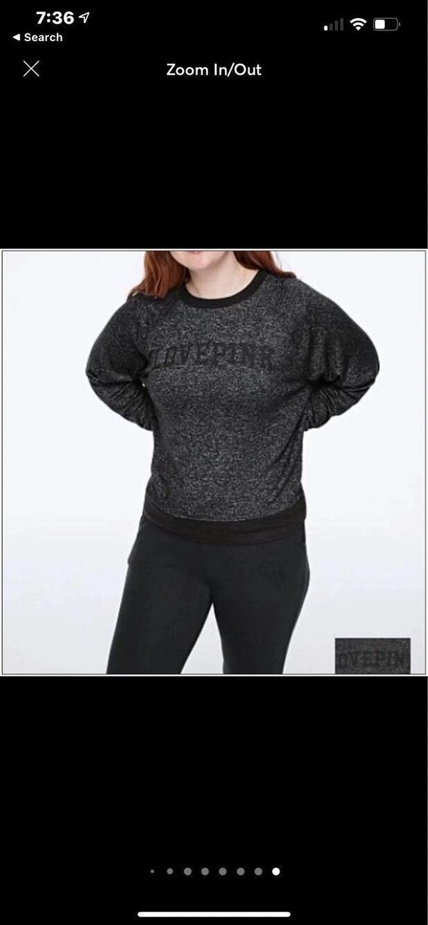 VS PINK COZY CREWneck sweater modal cozy knit  size large
